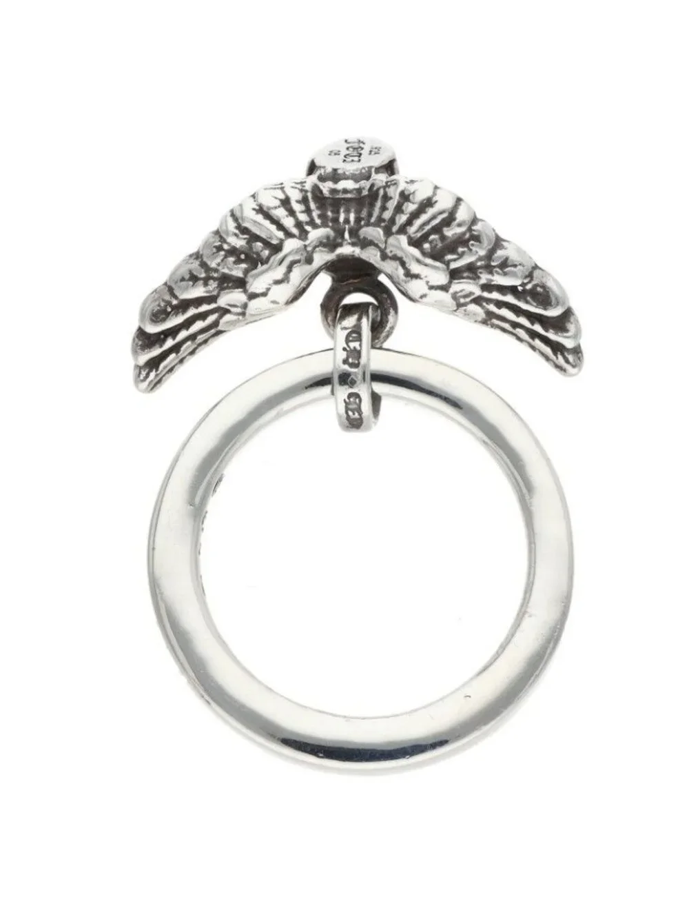 Chrome Hearts Ntfl Wfoti Mahalia Motif Silver Ring